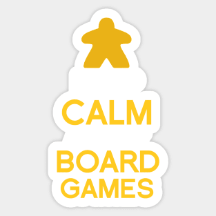 Keep Calm and Play Board Games Sticker